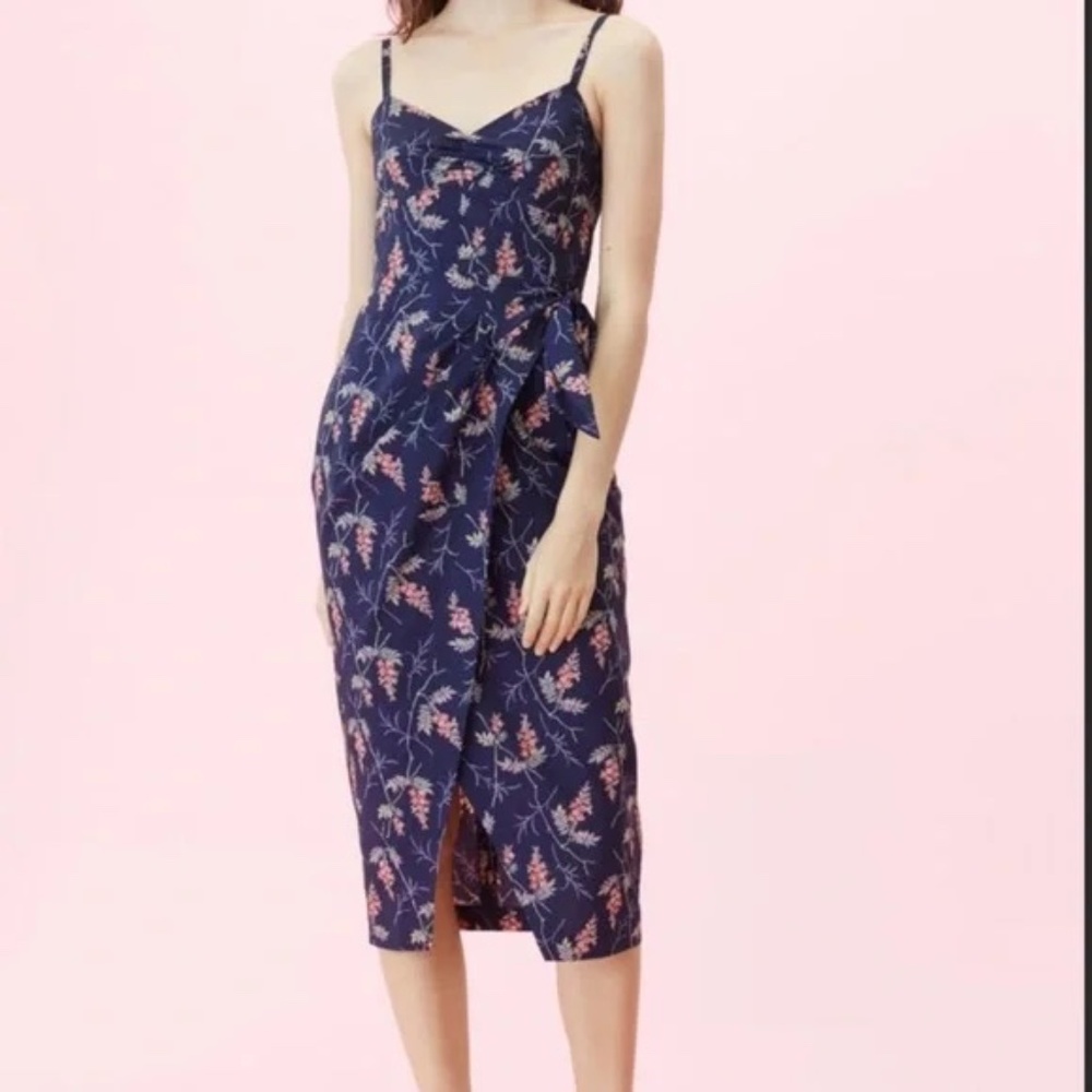 Rebecca Taylor Print Wrap Dress - Picture 3 of 5